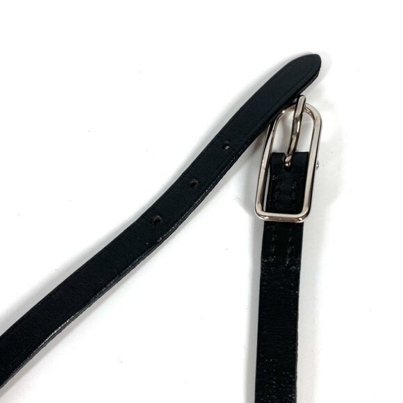 HERMES API 4-row long logo accessories Bracelet Leather Black/SilverHardware - Picture 12 of 12